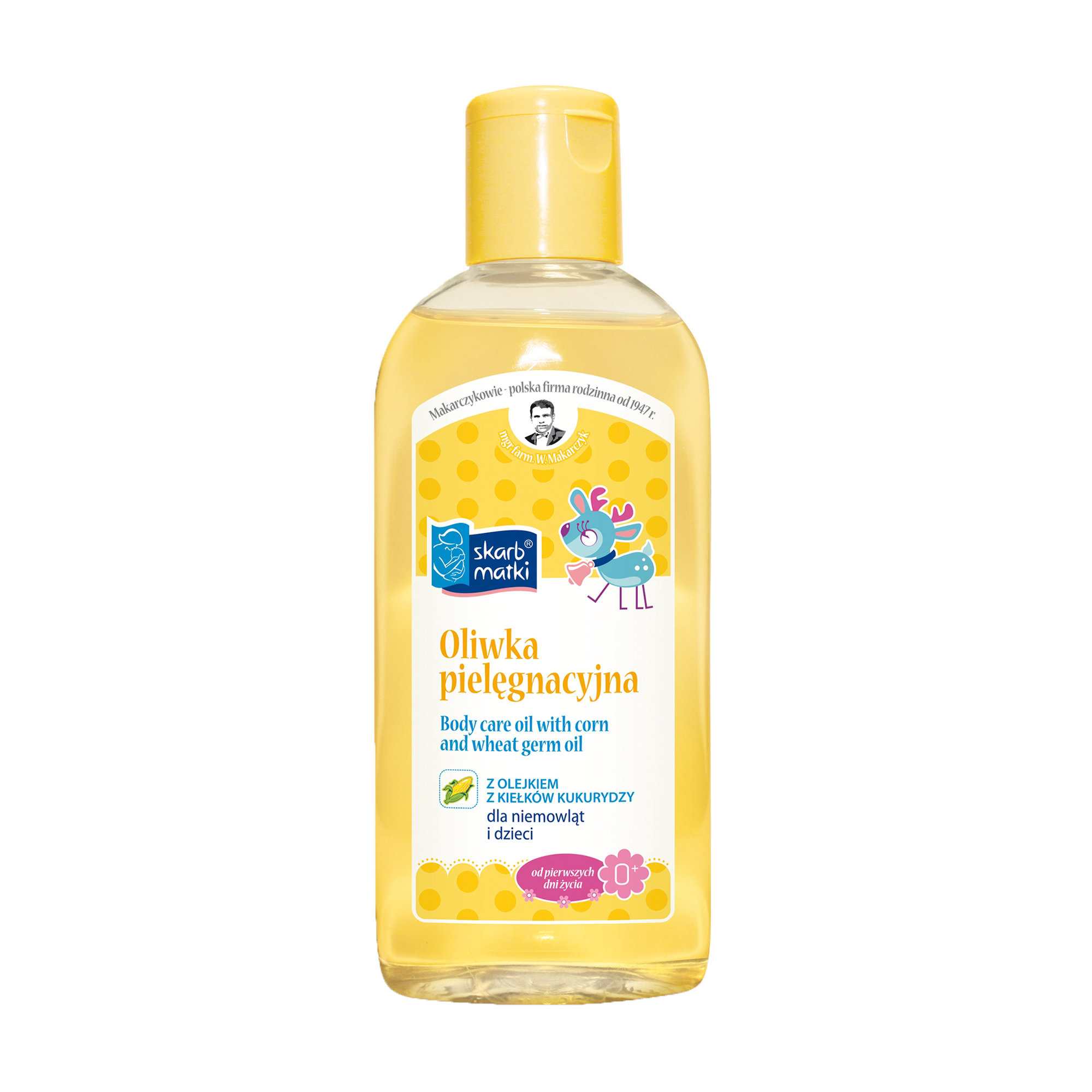 Олія для догляду за немовлятами та дітьми Skarb Matki Body Care Oil з олією кукурудзяних зародків, 200 мл